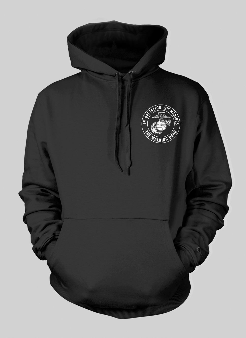 VR × MARINE HOODIE COL：BLACK Marine French Terry Hoodie - Black - Surfside Supply Co